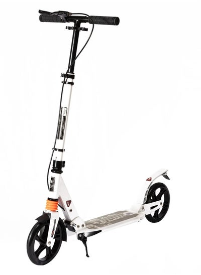 Buy Folding Scooter with Hand Brake, Black and White Scooter in Saudi Arabia