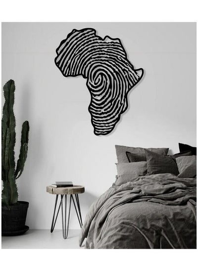 اشتري Africa Fingerprint Wood Wall Art 80x60 في مصر