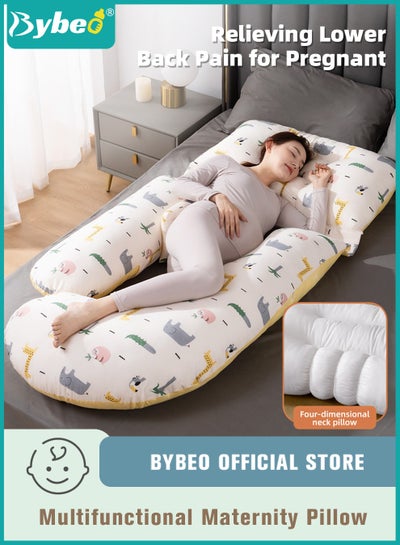 Buy Pregnancy Pillow, Full Body G Shaped Pillows for Maternity Sleeping Support, a Must Have for Pregnant Women, Back Hips Legs Belly Supporting, with Removable and Washable Cover in UAE