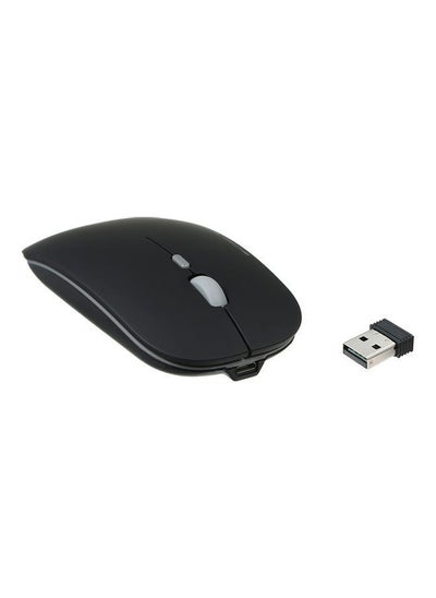 Buy USB Charging Wireless Mouse Matte Black in UAE