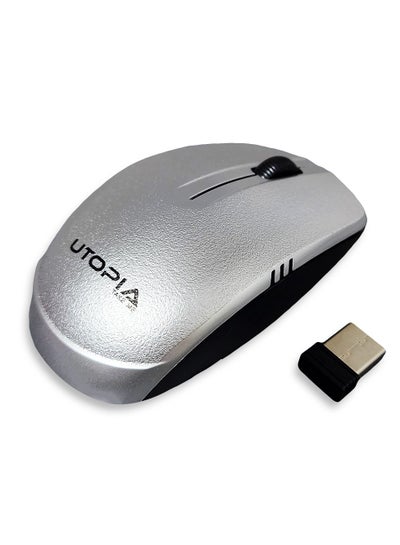 Buy Wireless Mouse Gaming 3 Button , 1000DPi - Silver U-102 in Egypt