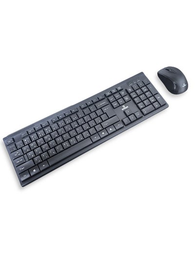اشتري لوحة مفاتيح وماوس لاسلكي 2.4 جيجا - مفتاح صامت، قياسي 104 مفتاح K-515 في مصر
