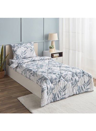 Buy Estonia Eloise Printed 2-Piece Cotton Twin Comforter Set 220 x 160 cm in UAE