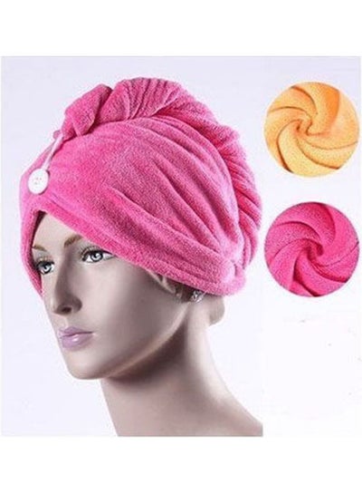 اشتري 3 Hair Drying Towels - Button Multicolor في مصر