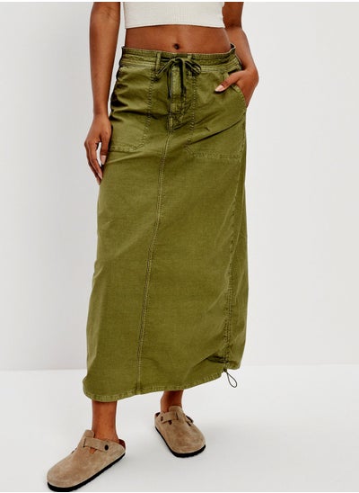 Buy Tie Pocket Detail Skirt in Saudi Arabia