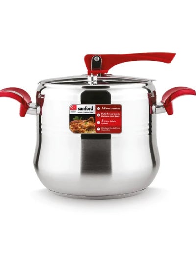 Buy SANFORD Pressure Cooker Clipso Turkish 14Lt SF3262PC in Saudi Arabia