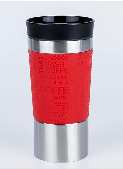 Buy Nessan Tumbler Stainless Steel Vacuum Insulated Travel Mug Water Coffee Cup for Home Office Outdoor Works Great for Ice Drinks and Hot Beverage (450ml, Red) in UAE