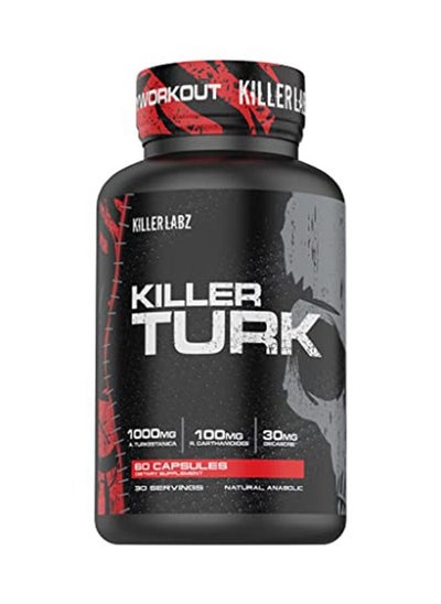 اشتري KILLER LABZ Killer Turk Natural Anabolic Capsules | 1000mg A.Turkestanica | 100mg R. Carthamoides | 30mg Decasorb | 60 Capsules في الامارات