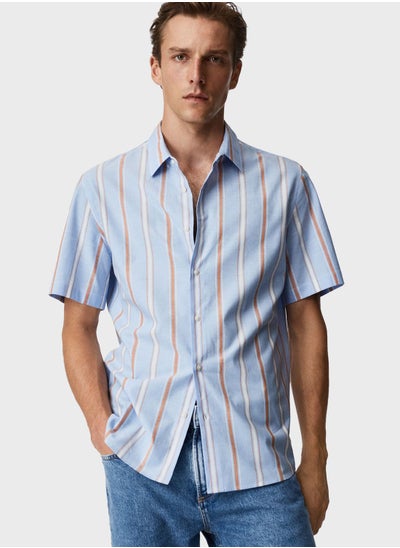 Buy Striped Regular Fit Shirt in UAE