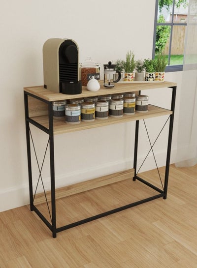 Buy Coffee Corner Table, Entryway Console Table, To Arrange And Store Your Needs - Brown/Black in Saudi Arabia