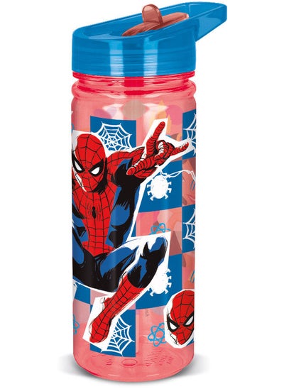 Buy Spiderman Bottle Eco Zen 580ml Multicolour Water Bottle Drinking Bottle Hydration Bottle Tumbler Flask Portable Glass Travel Mug in UAE