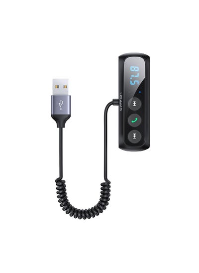 Buy Car Digital Display FM Wireless Audio Receiver in UAE