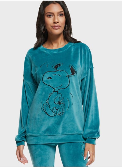 Buy Peanuts Print Sweatshirt in Saudi Arabia