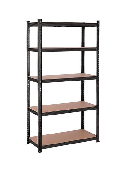 Buy 5 Shelf Metal Body Storage Rack  Organizer 86 X 36 X 183 cm (5 Shelf) (Black) in Saudi Arabia