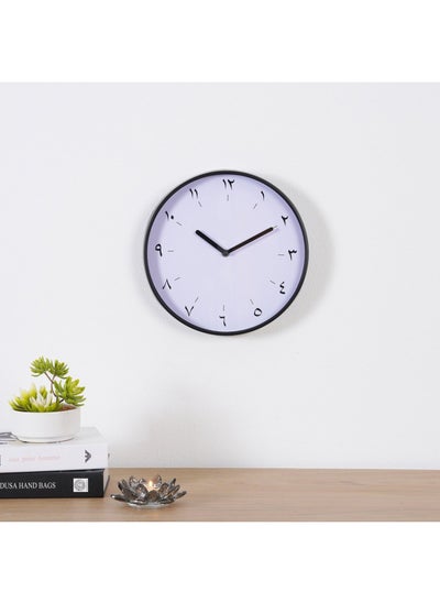 اشتري Arqam Arabic Wall Clock Dia30cm-Black في الامارات