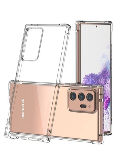 Buy Note 20 Ultra Case for Samsung Galaxy, Crystal Clear Case Anti-Scratch Hard PC + Soft TPU Slim Fit Drop Protection Shockproof Cover Thin Durable Quality 5G 6.9 Inch in UAE