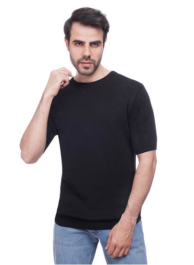 Buy Coup - Plain Woven T-Shirt With Round Neck in Saudi Arabia