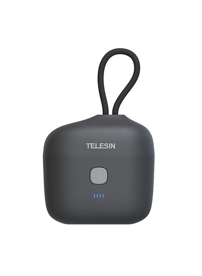 Buy TELESIN TE-WMB-001 Wireless Microphone Charging Box 3-slot Charging Case Built-in 4000mAh Battery Type-C 18W Bi-Directional Fast Charging Replacement for RODE Wireless GO I/ GO II in UAE