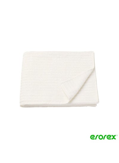 Buy Organic Cotton Bath Towel White 70x140 cm in Saudi Arabia