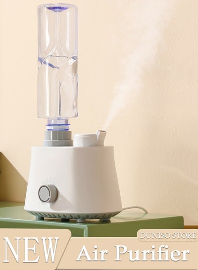 اشتري 24V Air Purifier Nano Mist Air Humidifier with No Water Tank Adjustable Aromatherapy Diffuser Compatible with Non Slip Silicone Common Mineral Water Bottles for Bedroom Office Large Room في السعودية