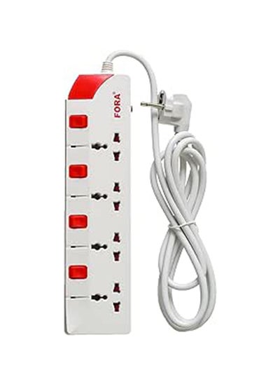 اشتري Fora147 Power Strip 4 Triple Output 3 M 220vwhite في مصر