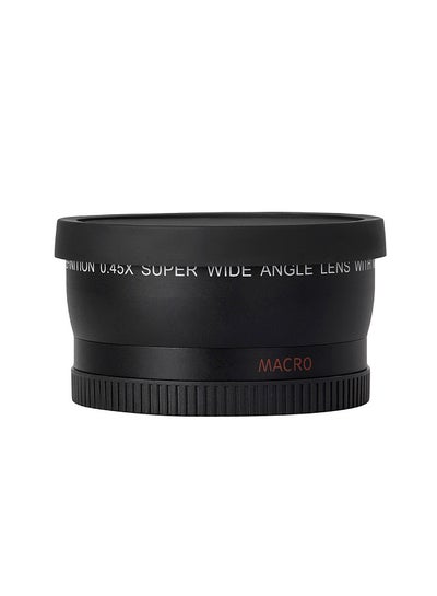 اشتري HD 52MM 0.45x Wide Angle Lens with Macro Lens Replacement for Canon Nikon Sony Pentax 52MM DSLR Camera في الامارات