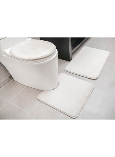 Buy Memory Foam Luxe Bathmat Grey 51 X 81Cm in Saudi Arabia