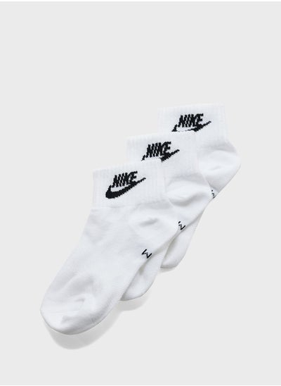 Buy 3 Pack Nsw Everyday Essential Ankle Socks in UAE