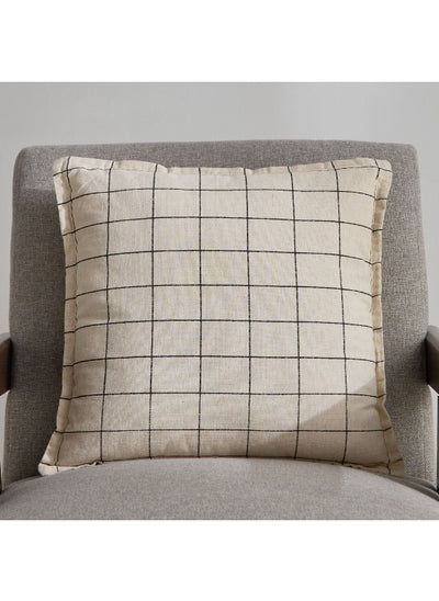 اشتري Noir Check Filled Cushion 45 x 45 cm في الامارات