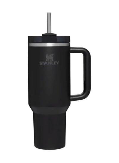 Buy Stanley Stainless Steel Vacuum Insulated Tumbler with Lid and Straw for Water, Iced Tea or Coffee, Smoothie and More, Black 2.0, 40oz in Egypt