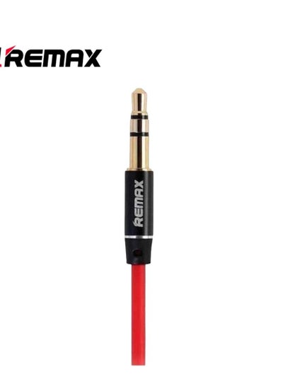 اشتري Remax Rl-L100 3.5mm AUX Audio Cable - Red في مصر