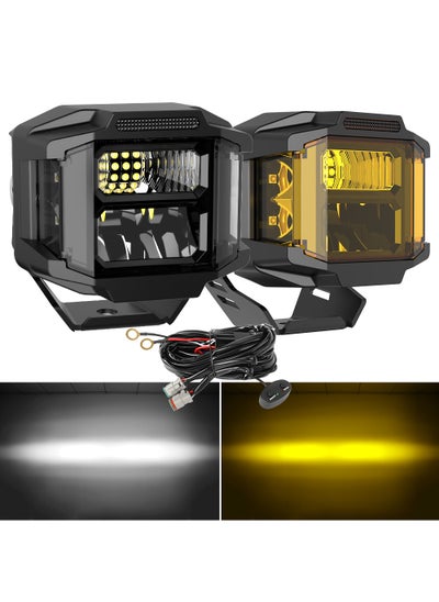 Buy Off-Road Vehicle LED A-Pillar Spotlights White in Saudi Arabia