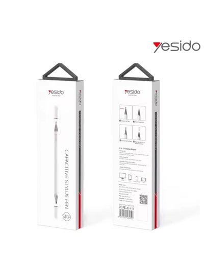 Buy Yesido ST04 Capacitive Stylus Pen for Tablet with Smart Pressure Touch  White in UAE