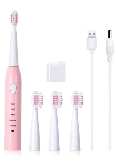 اشتري SA-86 Electric USB Rechargeable Toothbrush Pink 21 x 3.5 x 9.6cm في السعودية