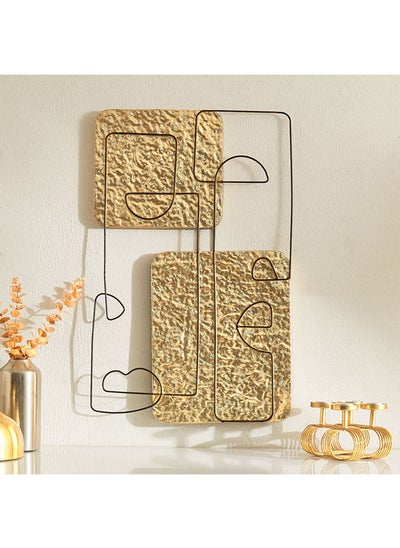 اشتري Ema Metal Facet Wall Decor 75.5 x 47.5 x 2.5 cm في الامارات