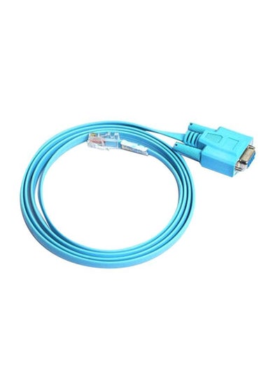 Buy RJ45 To RS232 Cable Converter Blue in UAE