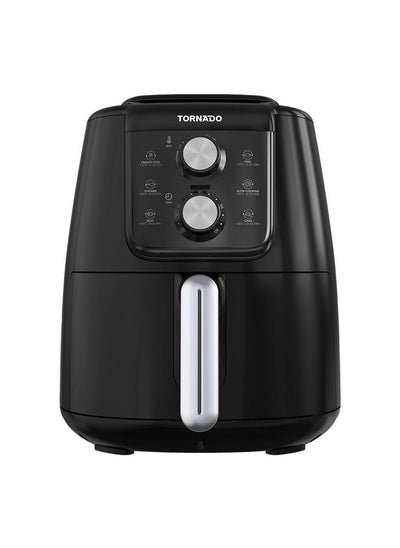 اشتري Tornado Air Fryer, 4 Liters, 1550W, Black and Silver - THF-1554M-XL-BS في مصر