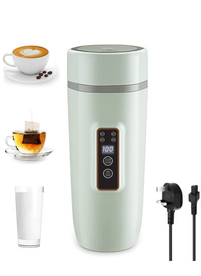 Buy Travel Kettle 4 Preset Temperature Control Fast Water Boil Portable Electric Kettle Stainless Material Automatic Shut off Tea Pot Suitable for Milk Coffee Water and Making Tea 350ml Green in UAE