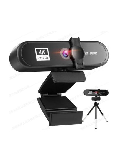 اشتري 4K Digital High-Definition 1080P Computer Camera - Beauty Mode, External USB, Online Class, and Live Streaming Webcam في السعودية