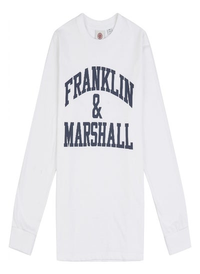 Buy Franklin and Marshall Logo Long Sleeved T Shirt in Saudi Arabia