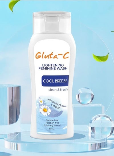 Buy Lightening Feminine Wash Cool Breeze 120 ml in Saudi Arabia