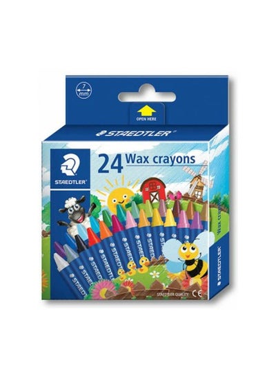 Buy Wax Crayons 24 Pcs Multicolour in Egypt