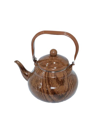 Buy Teapot Wooden Design With Handle and Lid in Saudi Arabia