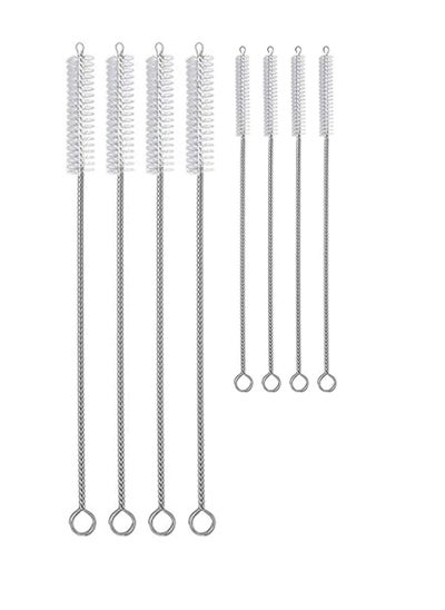 Buy Straw Cleaner Brush Set, 8 Piece Long Cleaning for Straws on Tumbler, Water Bottle, Sippy Cup, and Pipes, Tubes or Hummingbird Feeders in UAE