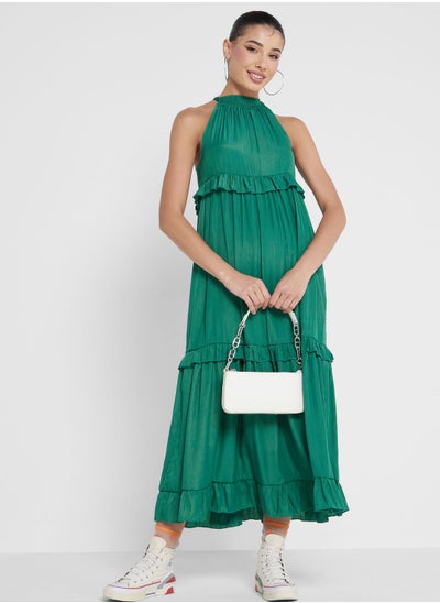 اشتري Ruffle Detail Tiered Dress في الامارات