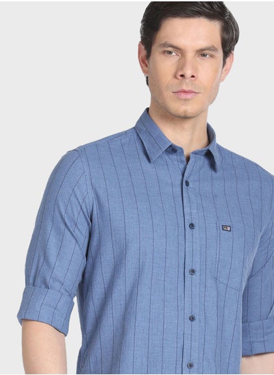 Buy Striped Regular Fit Shirt in UAE