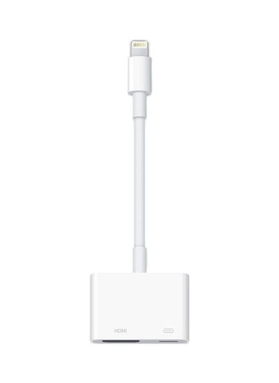 اشتري Lightning To HDMI Digital AV Adapter For Apple White في السعودية