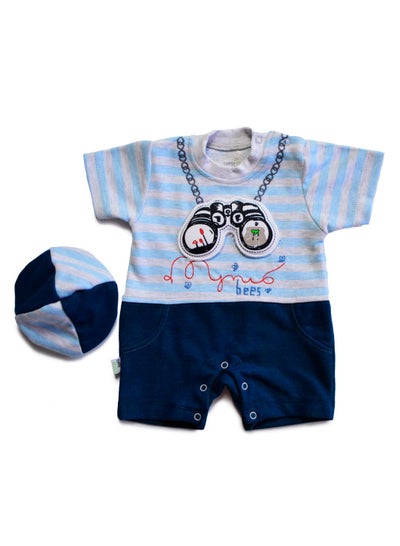 Buy Discovery Baby Jumpsuit Print Blue in Egypt