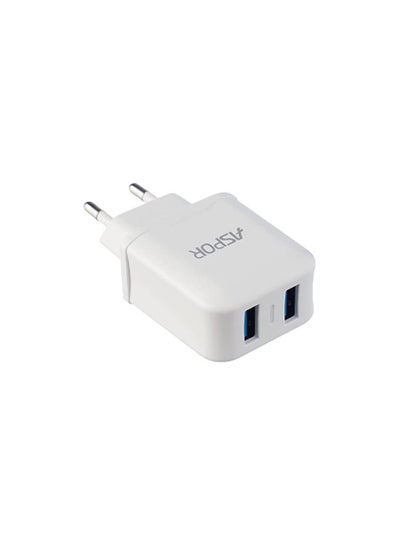 Buy A811 2.4 A IQ Home charger Plus Micro Cable 2 USB - White in Egypt