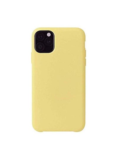 Buy Yellow Silicon Cover for iPhone 11 Pro - Slim and Protective Smartphone Case in Egypt